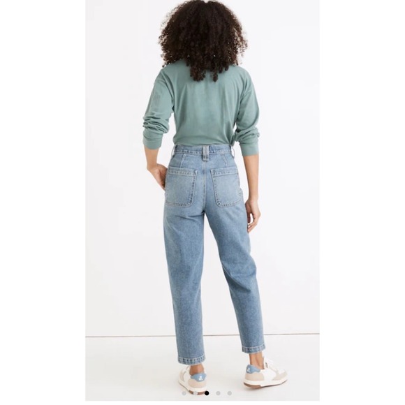 Madewell Balloon Jeans in Greene Wash: Workwear Edition Size 28‎ - Picture 3 of 7